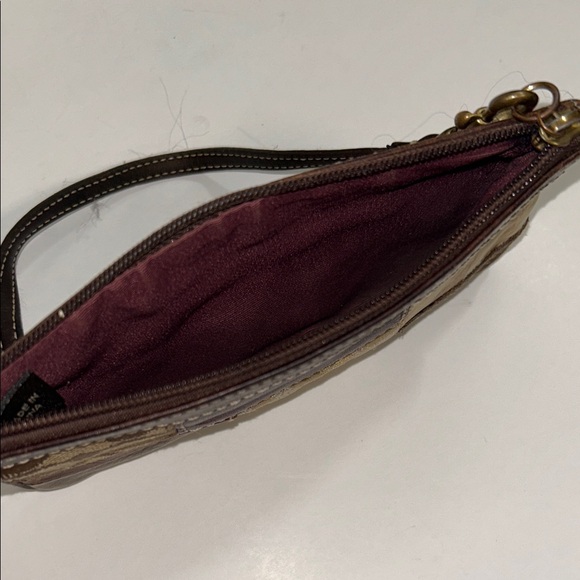 Coach Patchwork Leather Wristlet - Picture 10 of 11